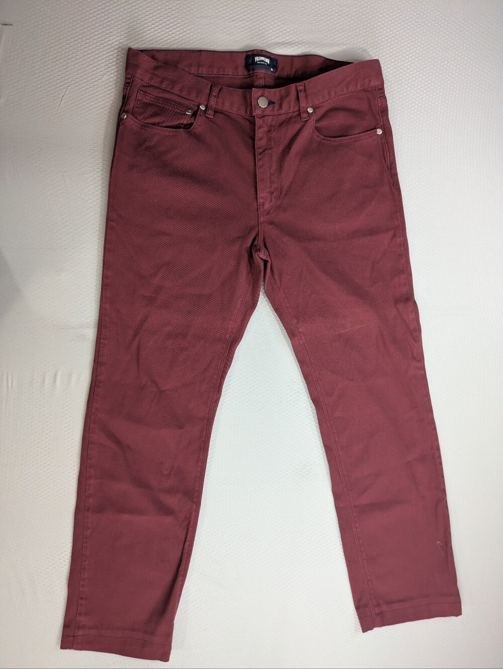 Vilebrequin Pants Mens 50 Red Slim Straight Chinos 34x28